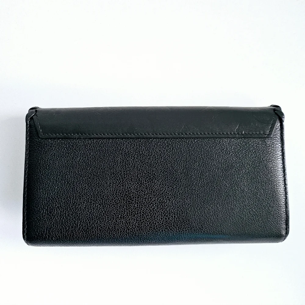 Louis Vuitton Cuir Plume Very Black Long Wallet - Picture 2 of 11